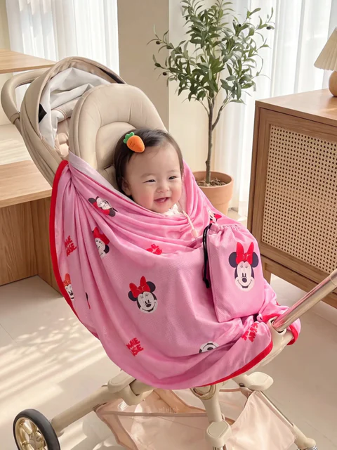 시원 찰랑 부들 ECLL 디즈니 메쉬 이불 파우치 Set