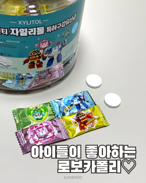 로보카폴리 구강유산균 자이리톨 캔디