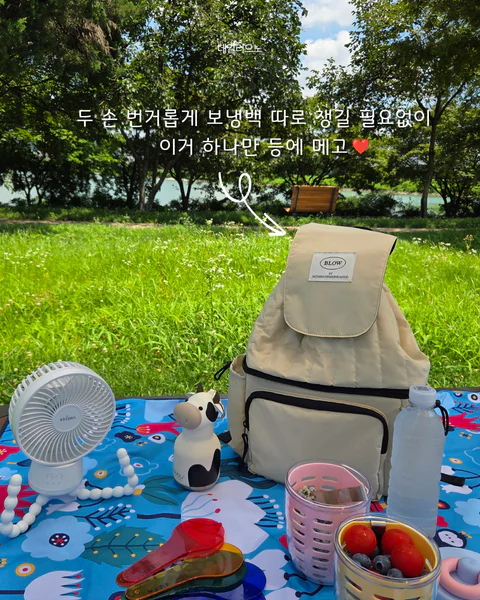블로우 보냉 백팩
