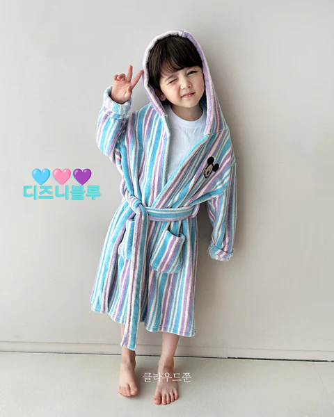 ECLL 극세사 뽀송 프리미엄 로브 후드 샤워가운