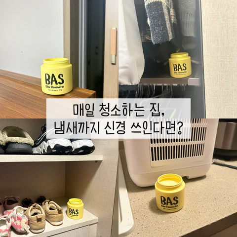 BAS 고체탈취제 기저귀 휴지통부터 현관까지, 생활 냄새 관리템