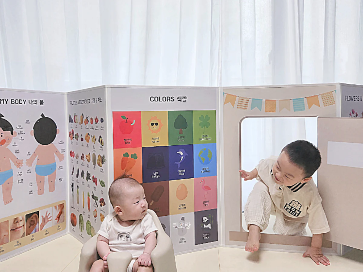 i100 브레인러닝 프리미엄 아기병풍&자석놀이