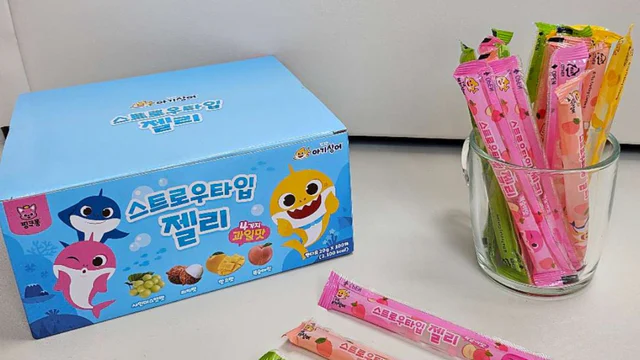 아기상어 스트로우타입 젤리