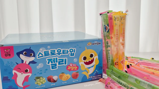 우리아이 캐릭터 간식, 아기상어 스트로우 젤리