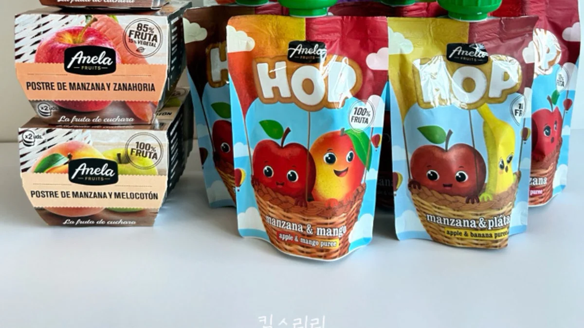 생과일 100%,  우리 아기 첫 과일 퓨레 "아넬라 퓨레"