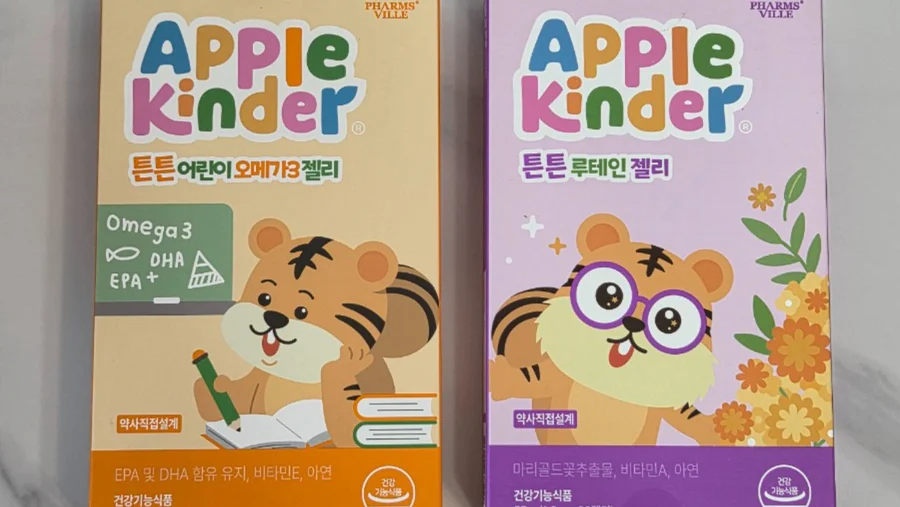 팜스빌 애플킨더 어린이 오메가3젤리 & 루테인젤리