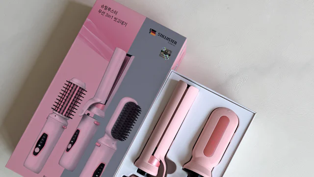 외출직전 스타일링 슈틸루스터 3in1 무선고데기로