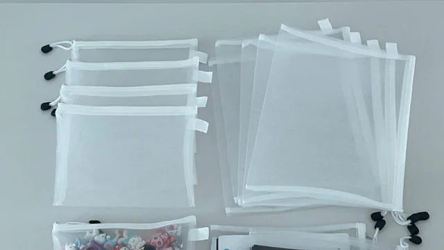 살림홈 메쉬 지퍼파우치