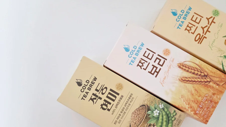 3초면 되요! 찐티 보리, 찐티 옥수수차, 작둥 현미차