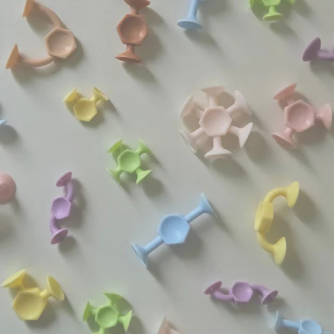 붙였다 떼었다 킨즈 오징어블럭 107pcs