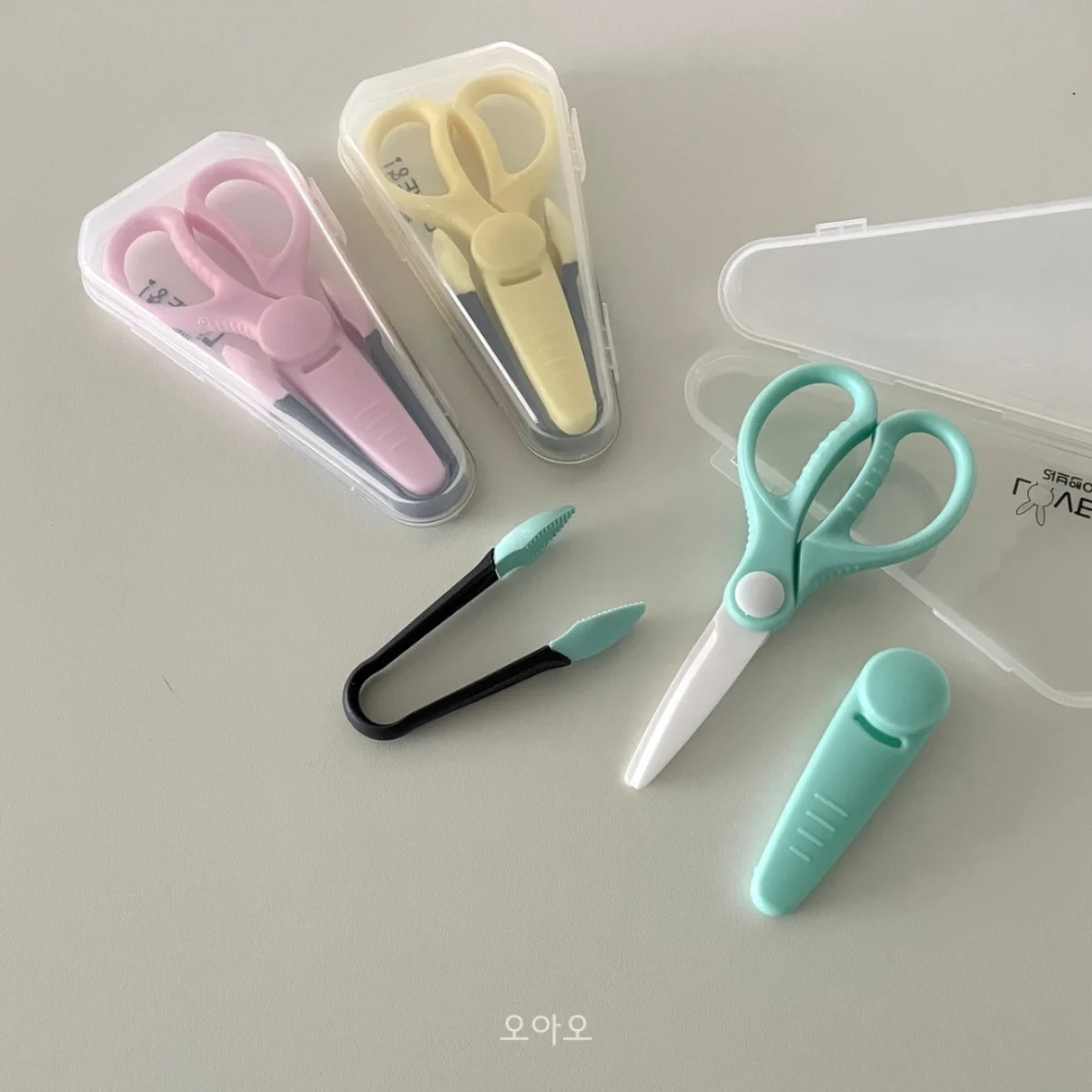 휴대용 세라믹 가위&집게 세트