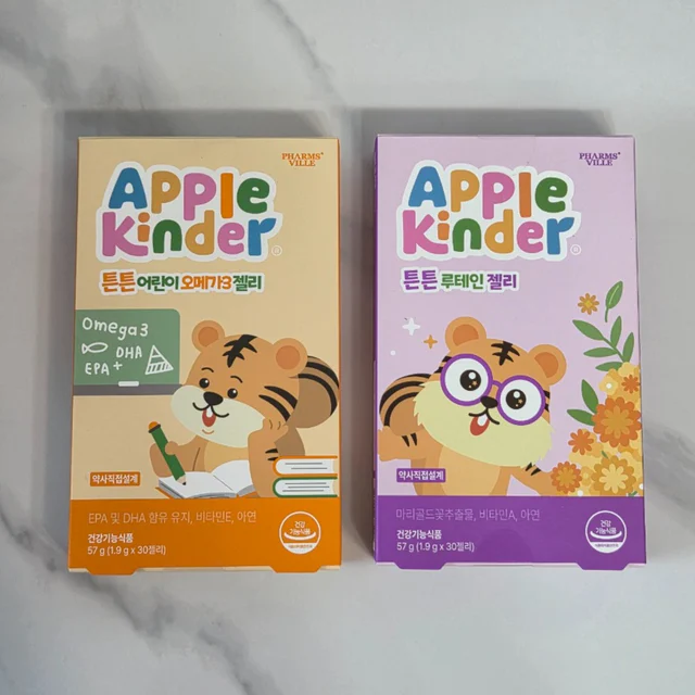 팜스빌 애플킨더 어린이 오메가3젤리 & 루테인젤리