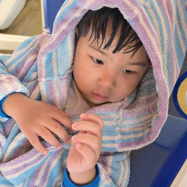 ECLL 극세사 뽀송 프리미엄 로브 후드 샤워가운