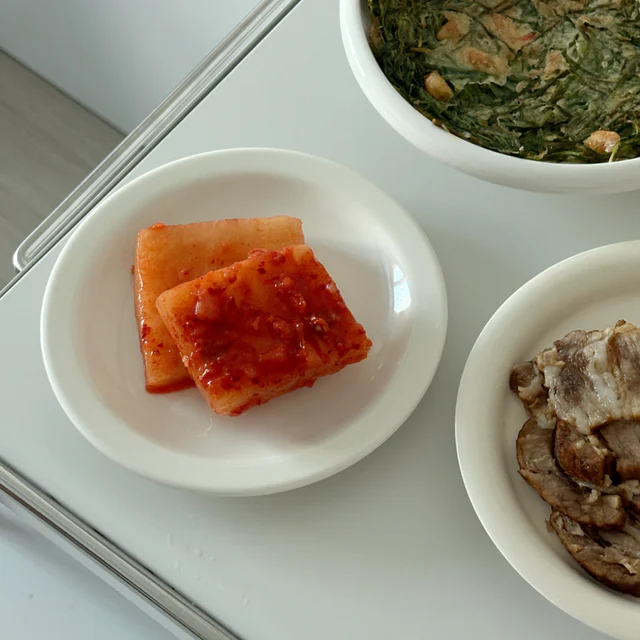 잔들래 김치 3종(깍두기, 석박지, 백김치)