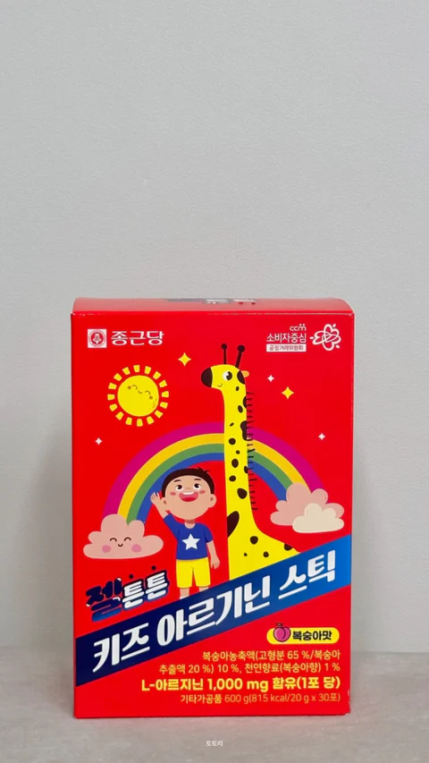 종근당 젤튼튼 키즈 아르기닌 스틱