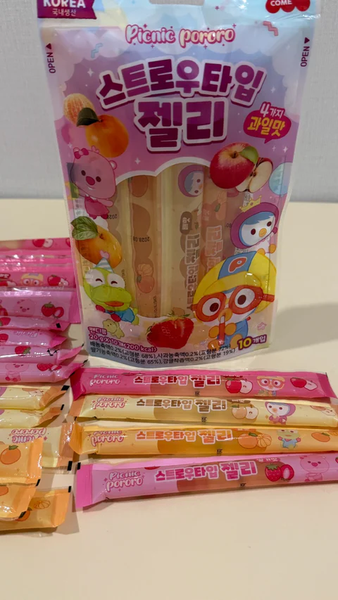 뽀로로 스트로우타입 젤리