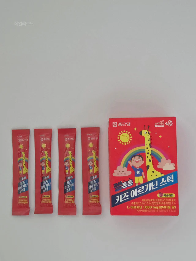 우리 아이 활력템 !! 종근당 젤튼튼 아르기닌 영양 젤리 스틱