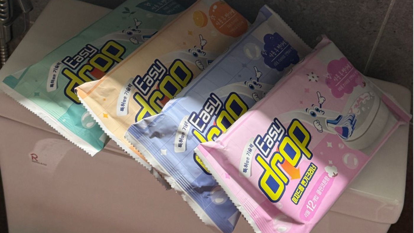 변기청소는 이지드롭 하나로!