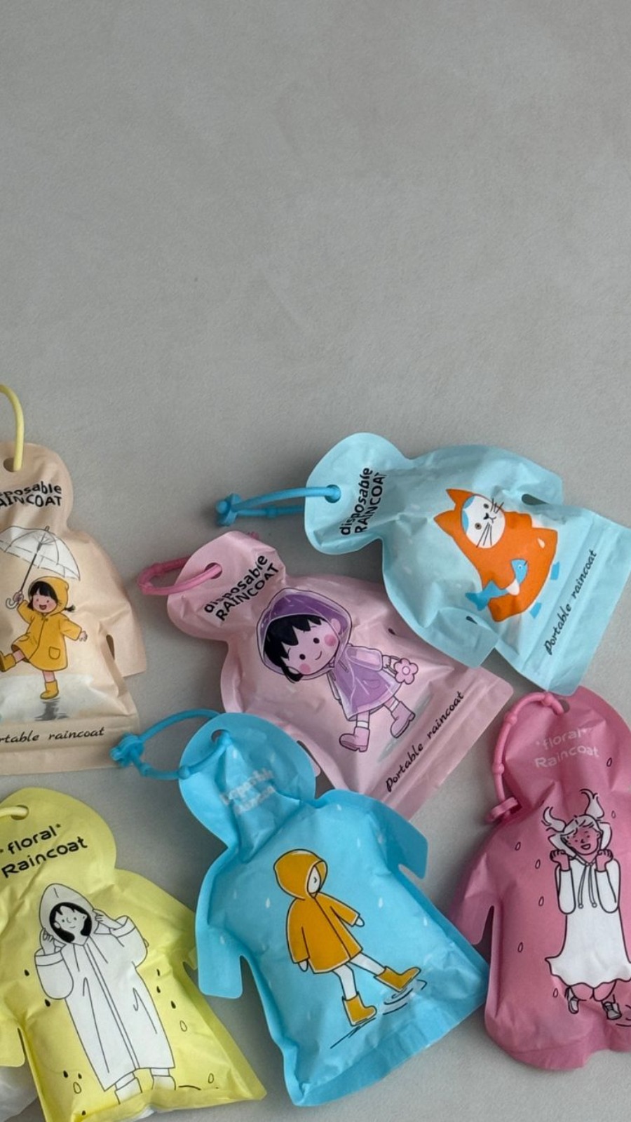 비상용 키링 우비 4종 SET